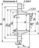 Фланец 5-100-40, ГОСТ 12821-80, воротниковый
